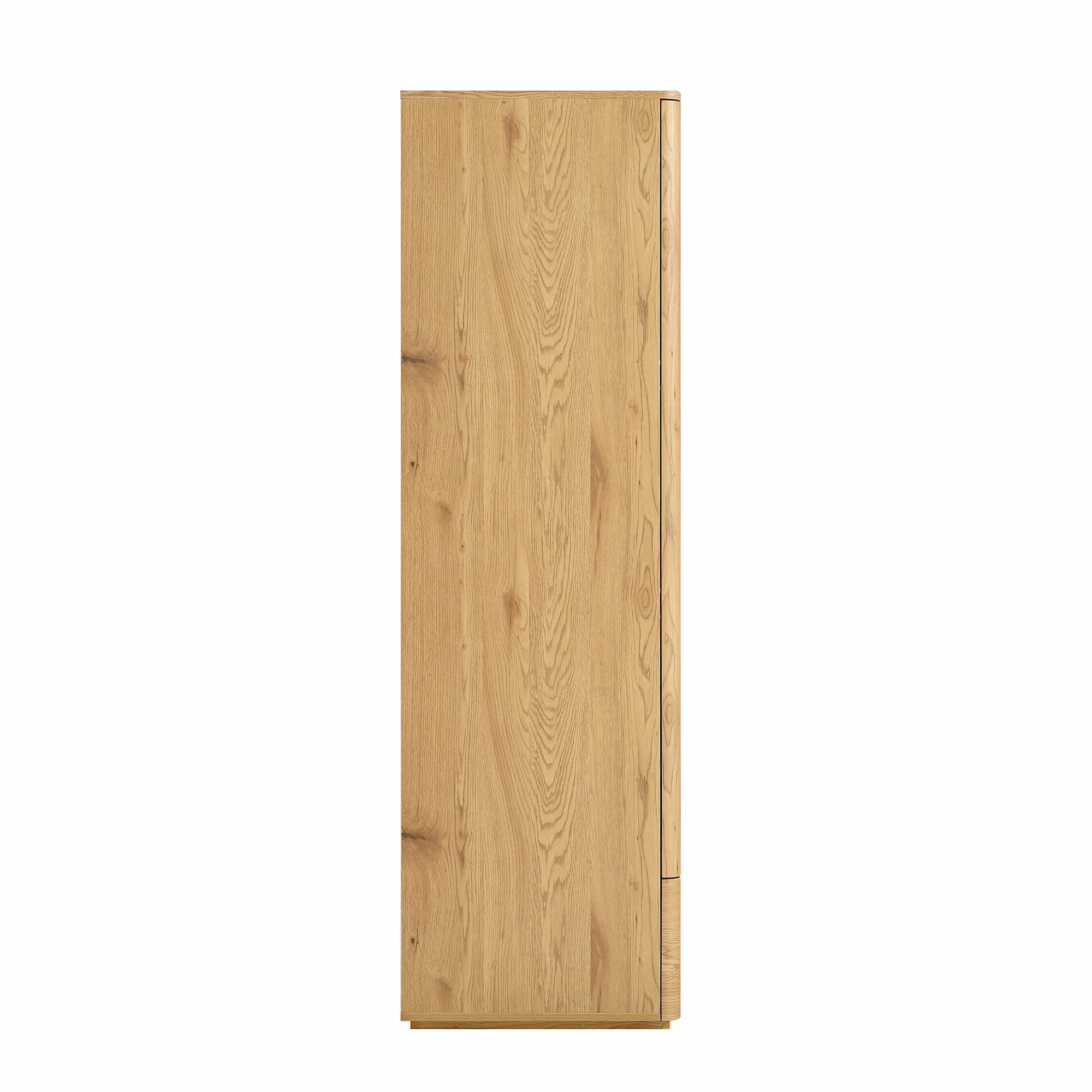 Agnes Curved Edge Triple Wardrobe, Natural