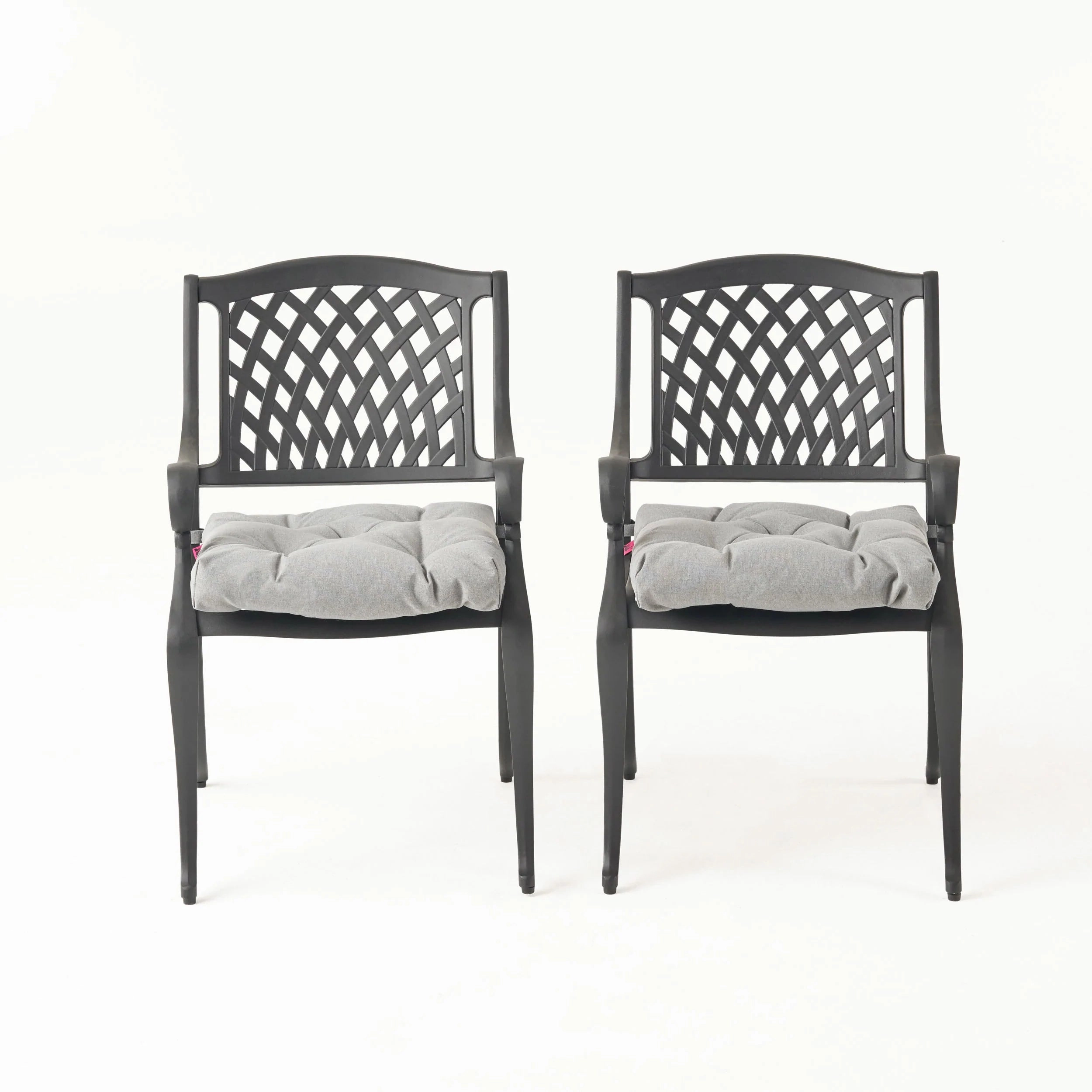 Allee Outdoor Dining Chair with Cushion (Set of 2) outdoor lounge chair, patio sofa