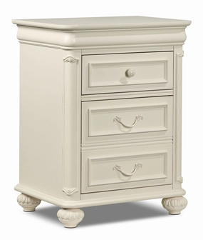Amber Night Table - Antique White