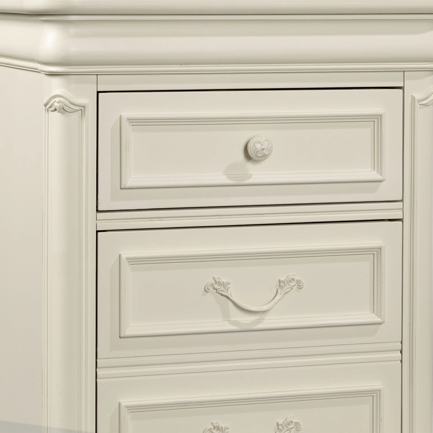 Amber Night Table - Antique White
