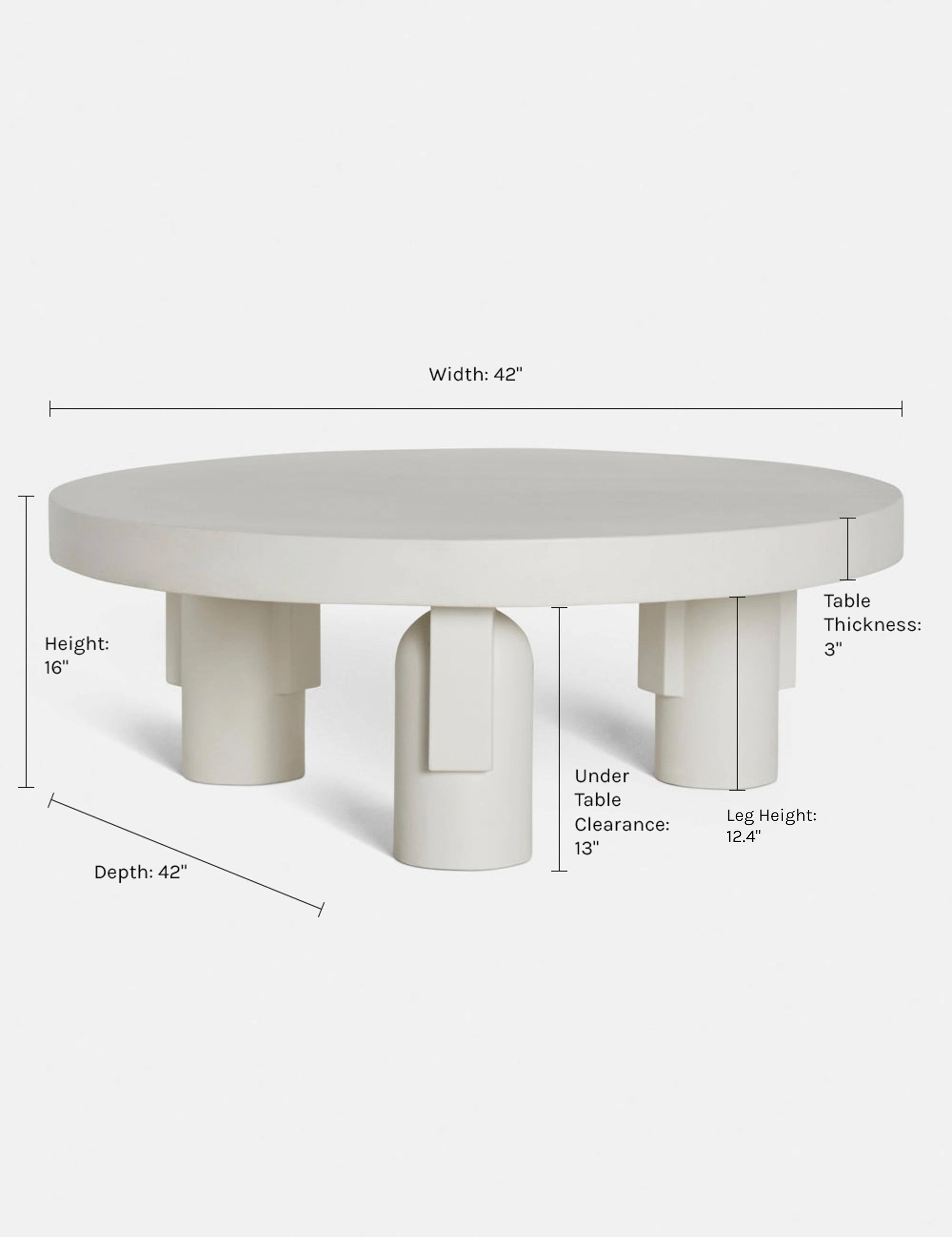Anja Indoor / Outdoor Round Coffee Table