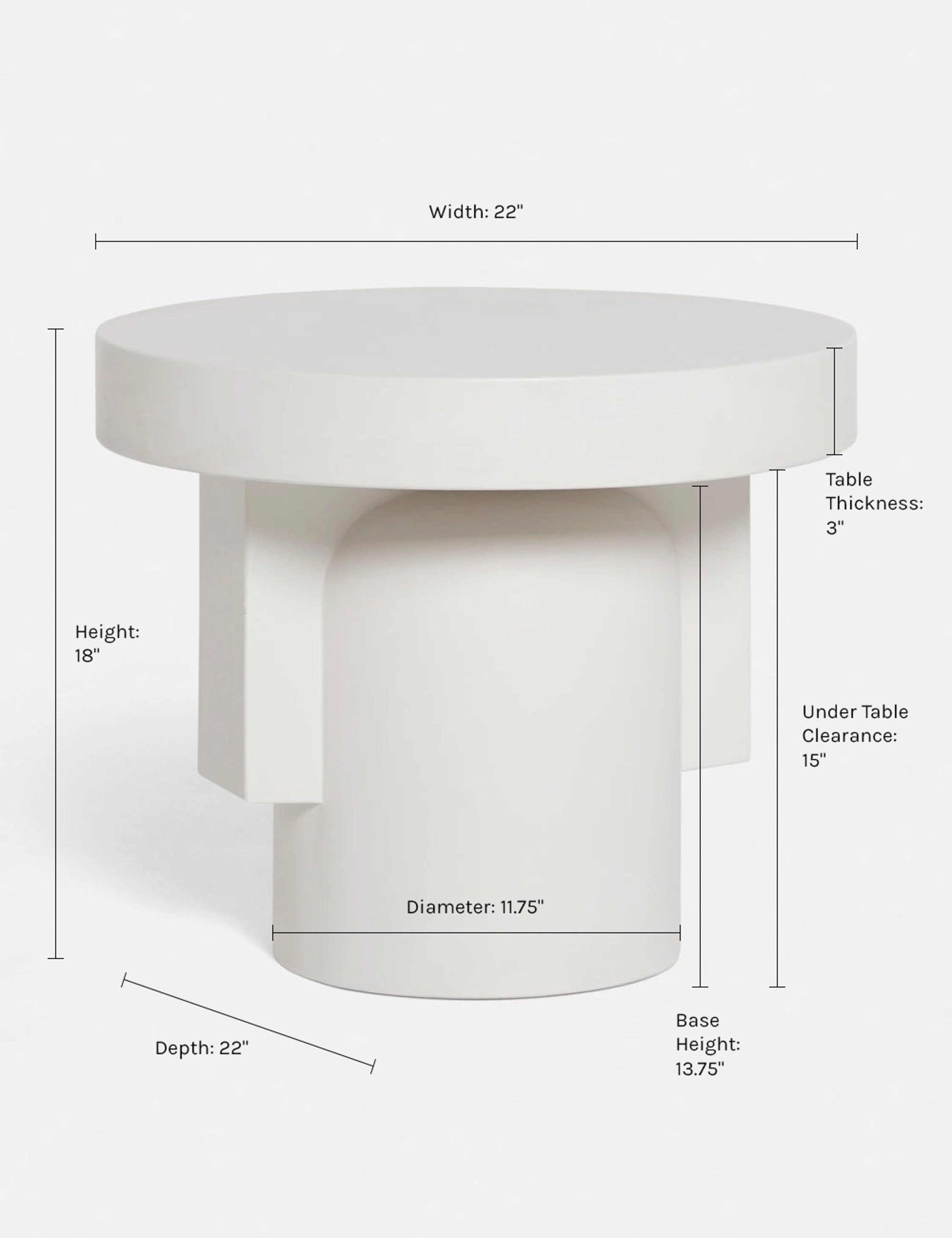 Anja Indoor / Outdoor Round Side Table