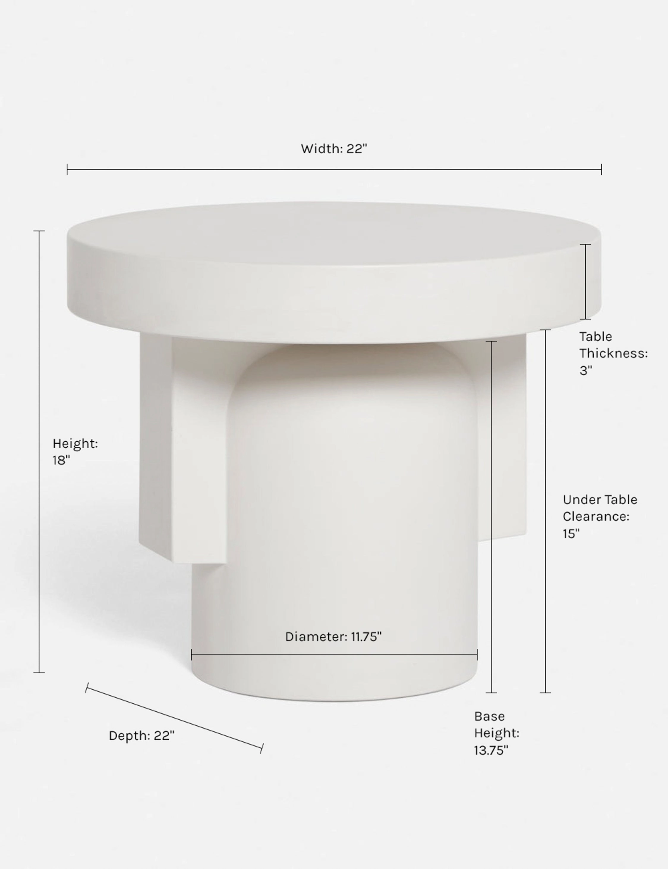 Anja Indoor / Outdoor Round Side Table