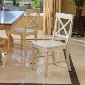 Antique White Wood Dining Chair (Set of 2) - NH365692 kitchen accessories, table linens