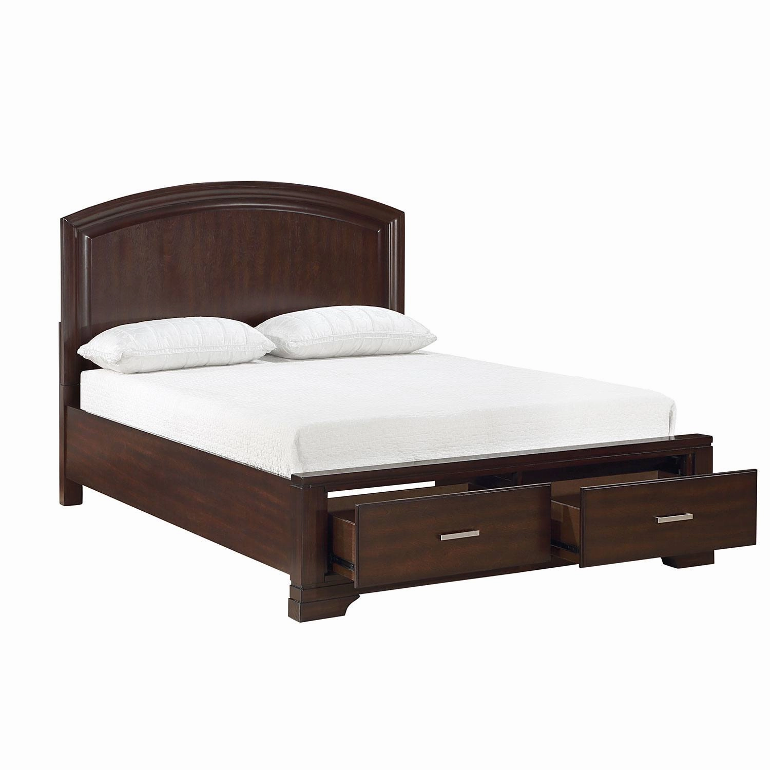 Arista 3-Piece Full Storage Bed - Brown Cherry