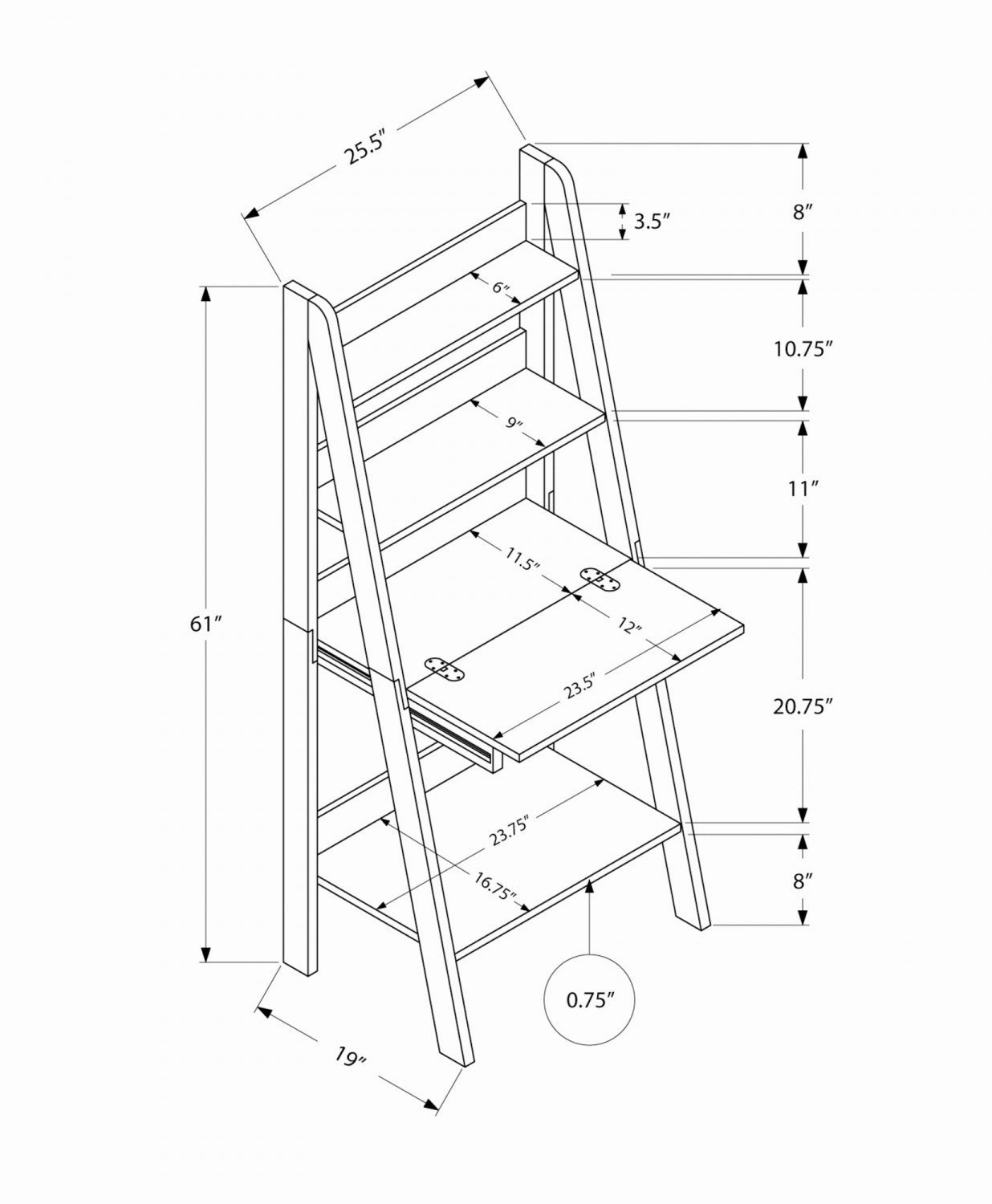 Arlen Desk - White