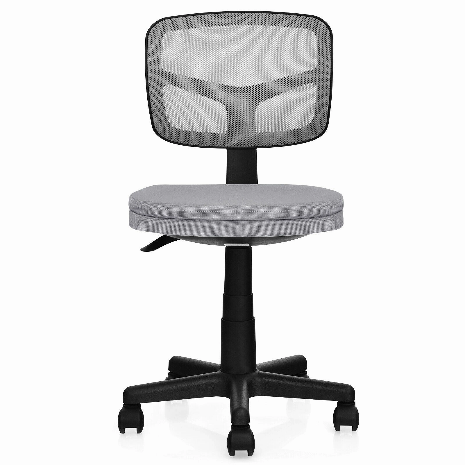 Armless Desk Chair, Low-Back Computer Chair