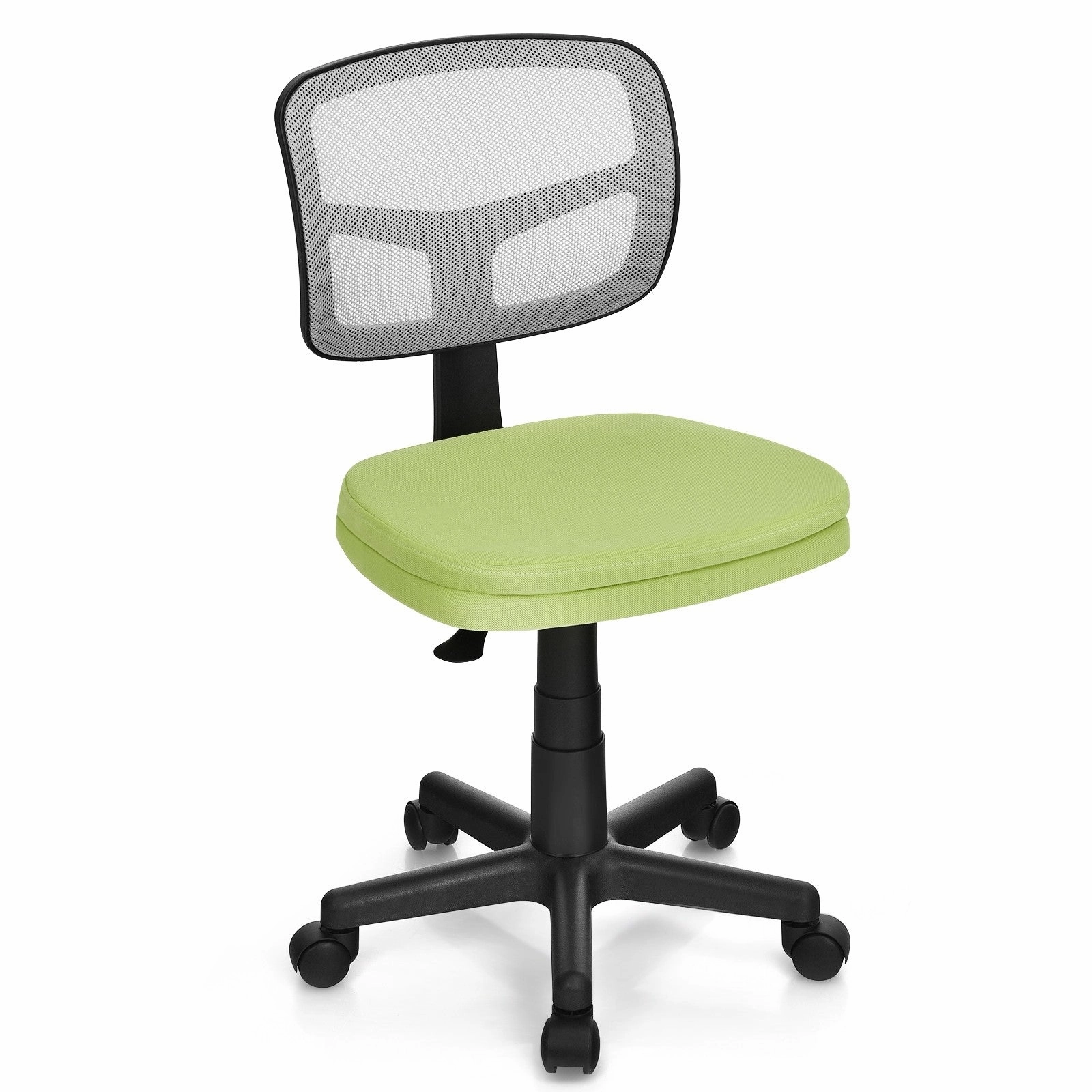 Armless Desk Chair, Low-Back Computer Chair