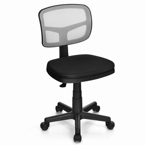 Armless Desk Chair, Low-Back Computer Chair outdoor dining set, patio table
