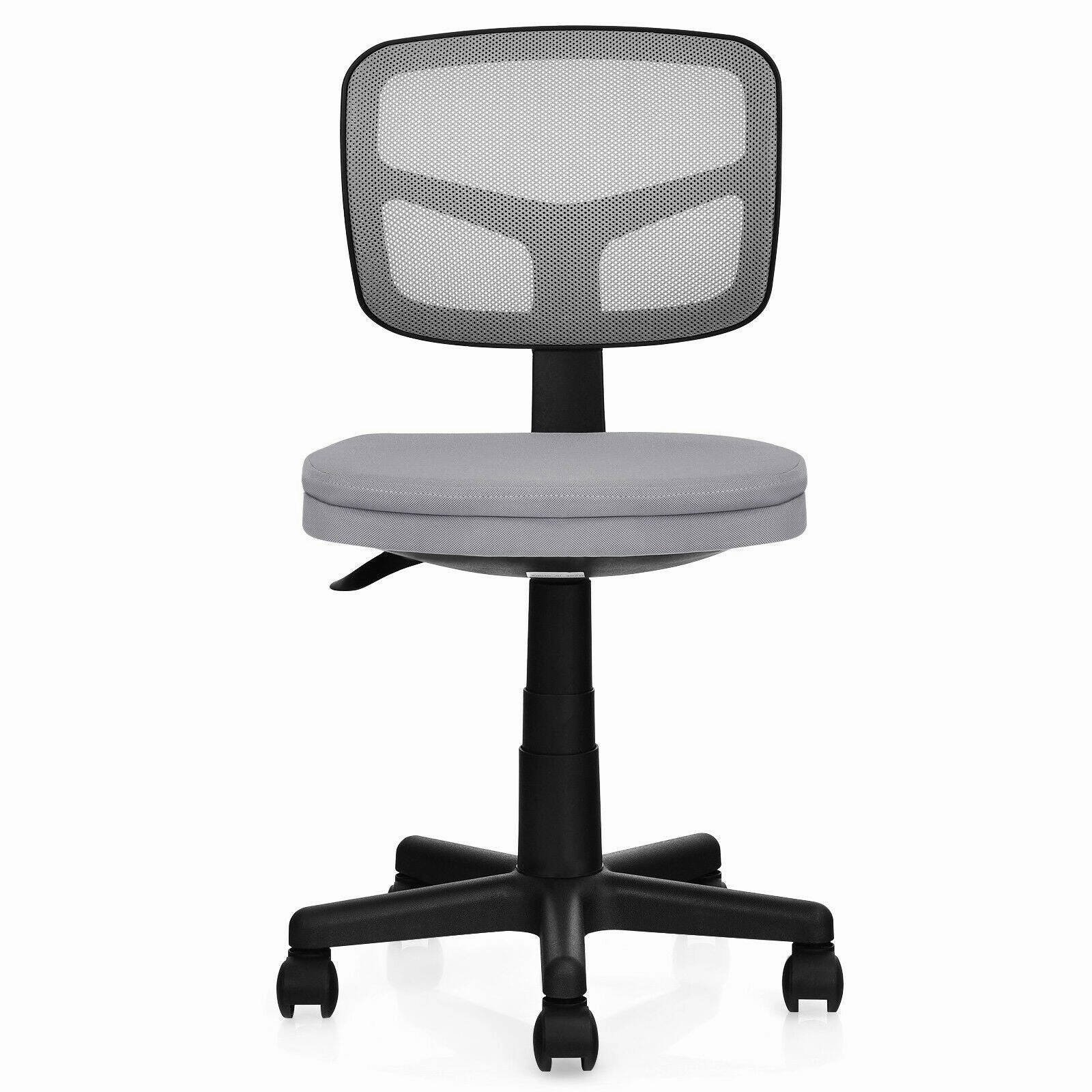 Armless Desk Chair, Low-Back Computer Chair