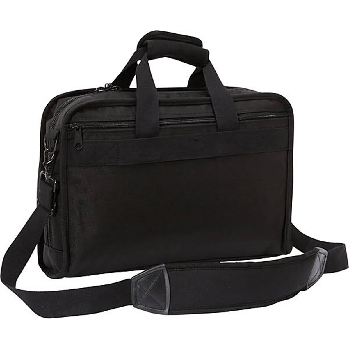 A.SAKS Ballistic Nylon Organizer Brief 8 Pocket w/Laptop Compartment Bags  A. Saks