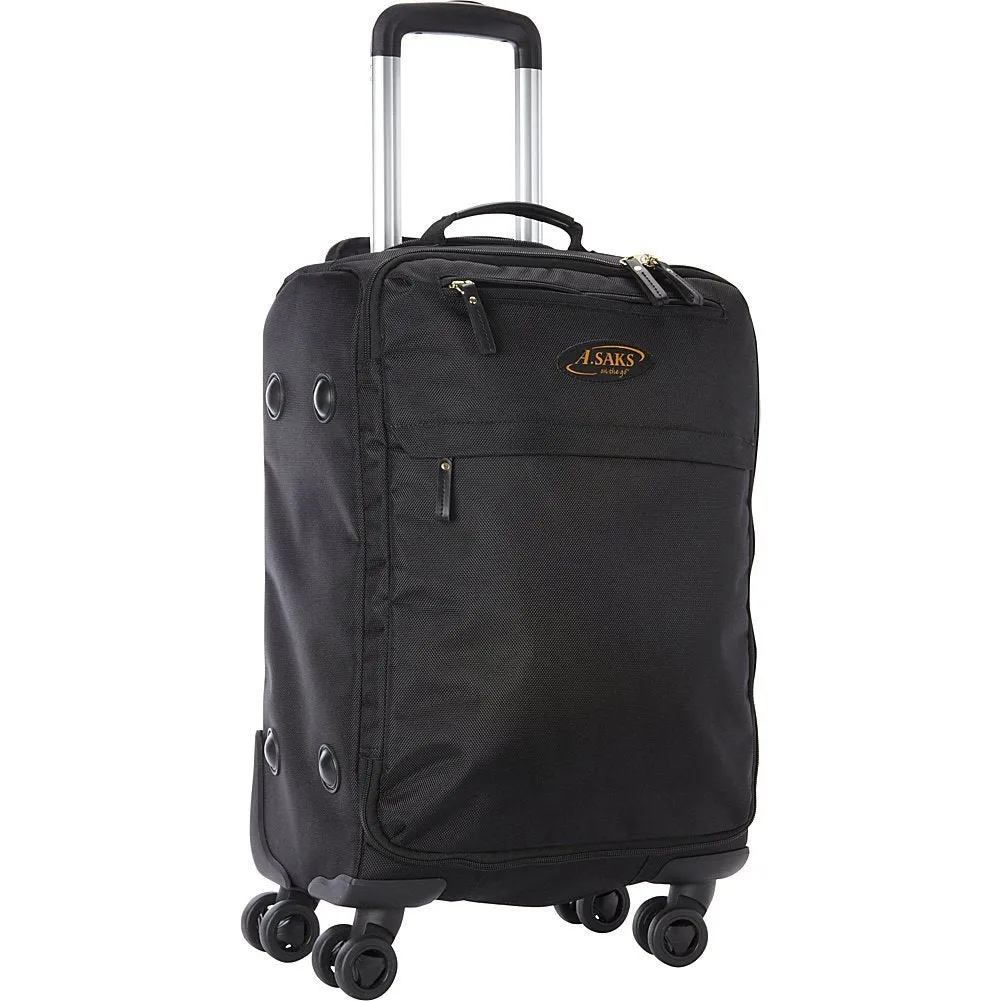 A.SAKS Expandable 22" Spinner Carry On With Removable Suiter Bags  A. Saks
