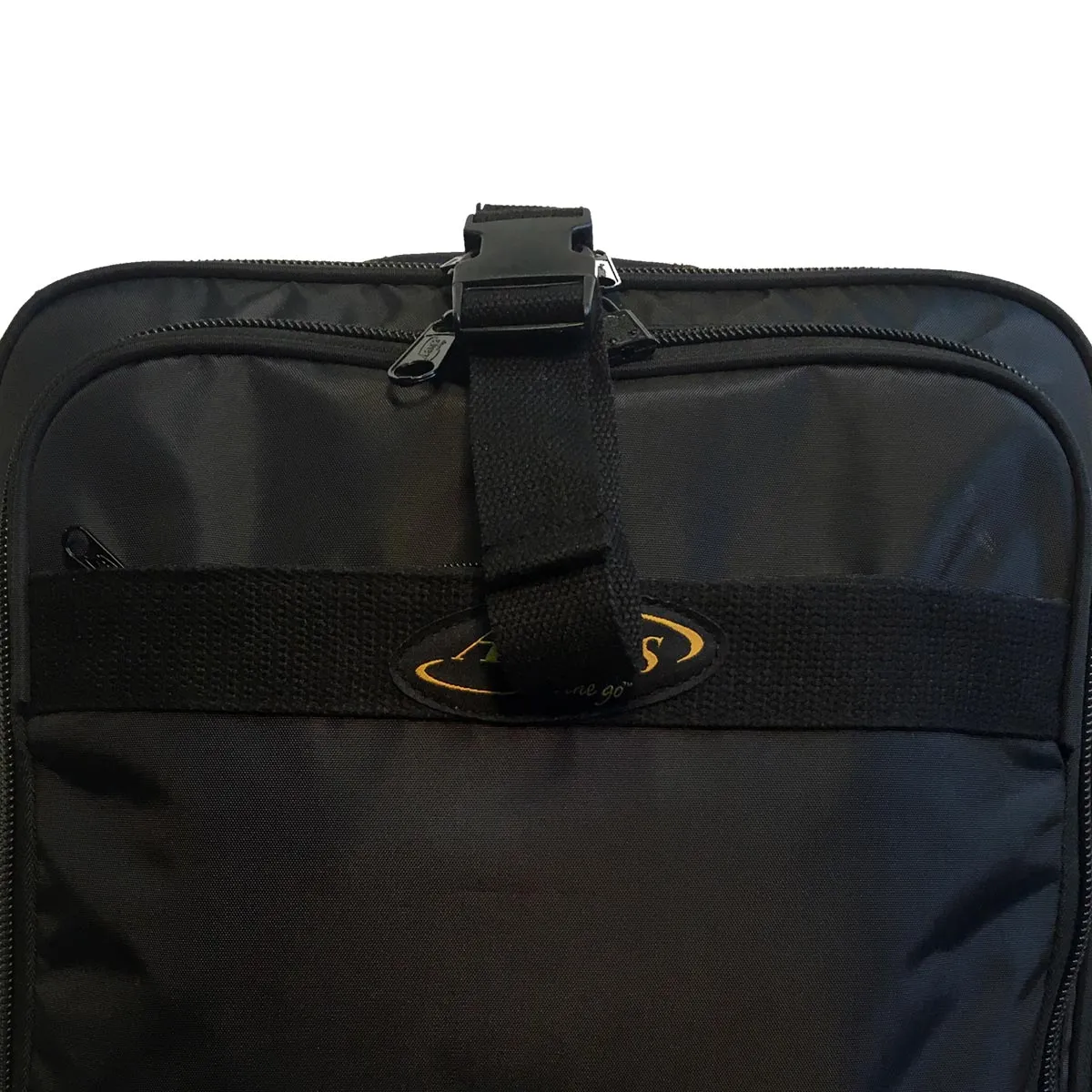 A.SAKS EXPANDABLE Upright 17" 2-Wheel Wheeled Boarding Bag Bags  A. Saks