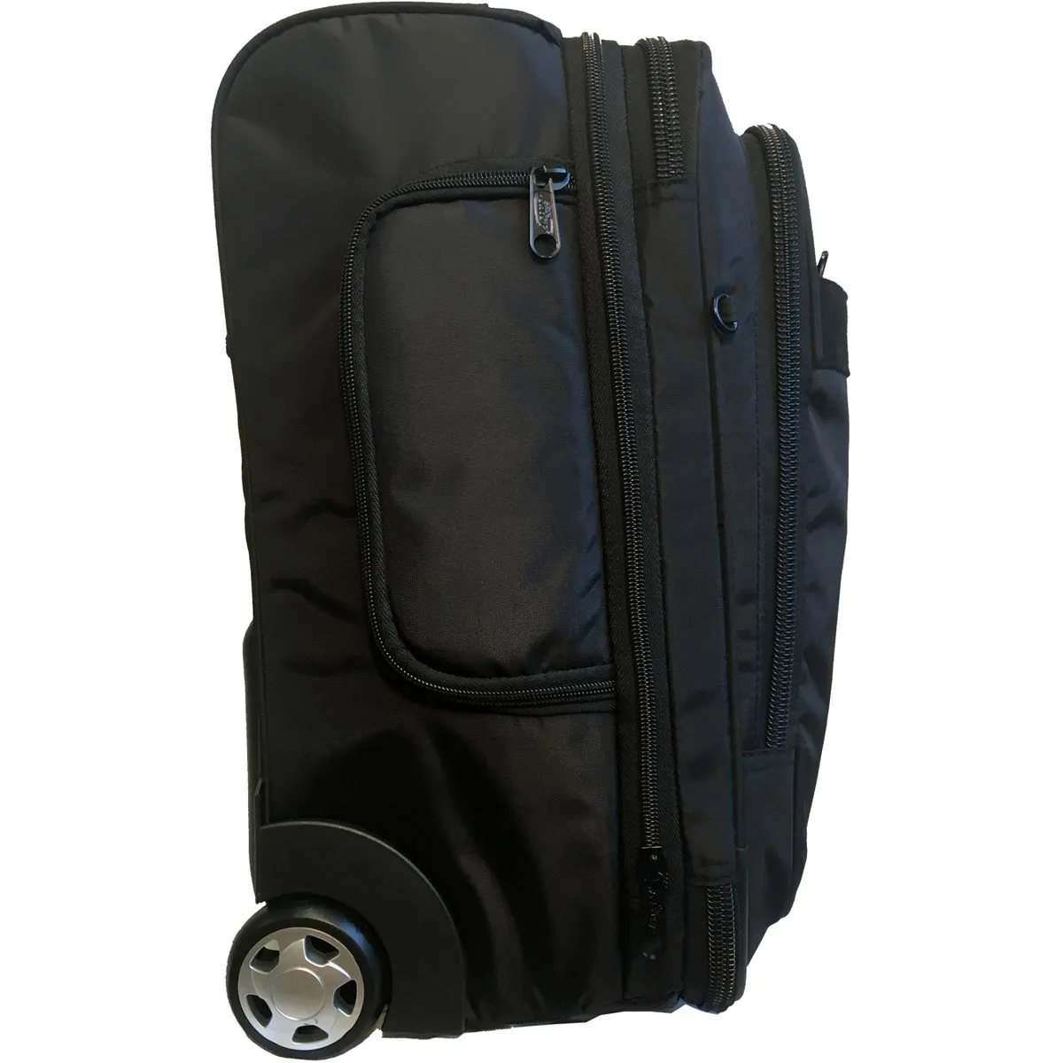 A.SAKS EXPANDABLE Upright 17" 2-Wheel Wheeled Boarding Bag Bags  A. Saks