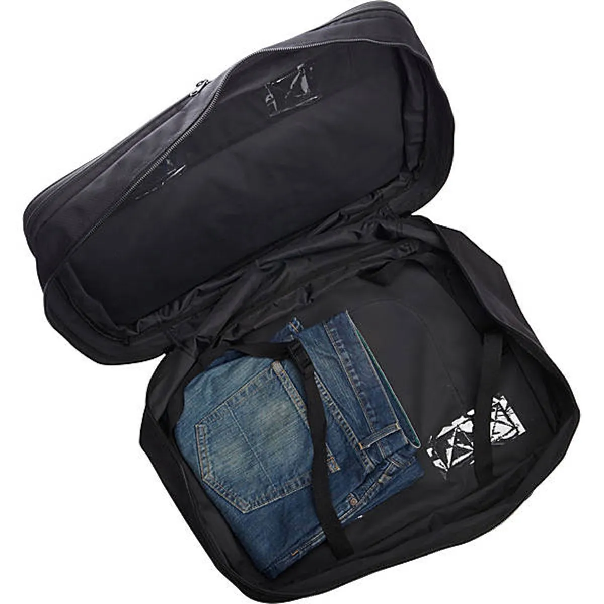A.SAKS Lightweight Foldable Duffel Bags (21, Black/Red) Bags  A. Saks