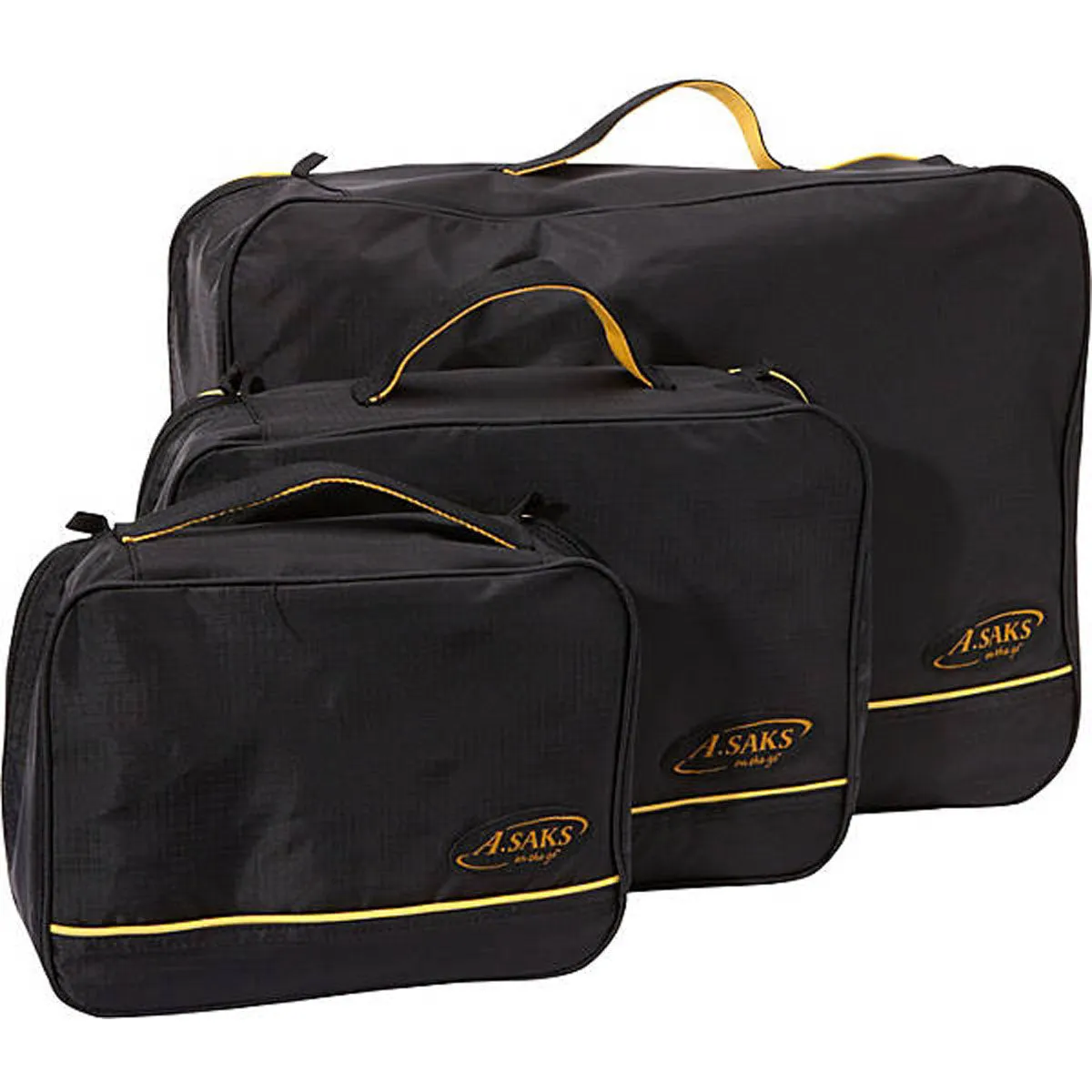 A.SAKS Luggage Packing Essentials, 3 Piece Paks (Square) Bags  A. Saks