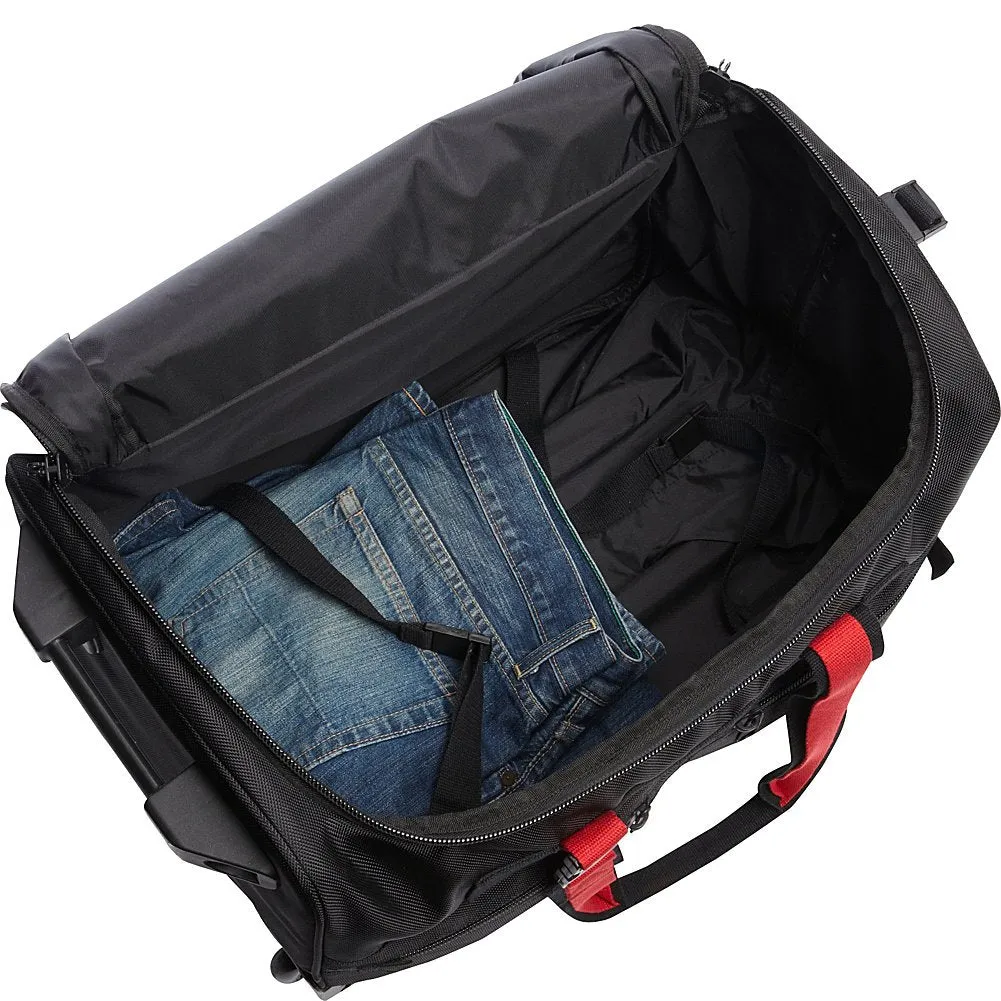A.SAKS Rolling Trolley Duffel Bag 20-Inch Carry-On, Expandable with 2-Wheels and Telescoping Handle Bags  A. Saks