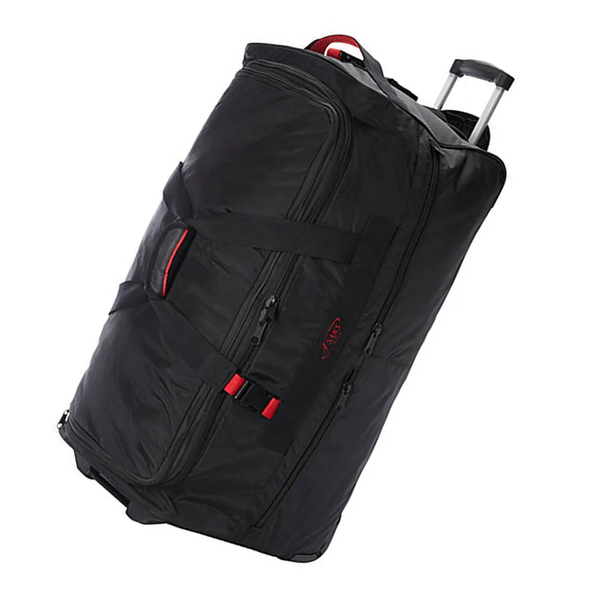 A.SAKS Rolling Trolley Duffel Bag 25-Inch Medium Check-In, Expandable with 2-Wheels and Telescoping Handle Bags  A. Saks