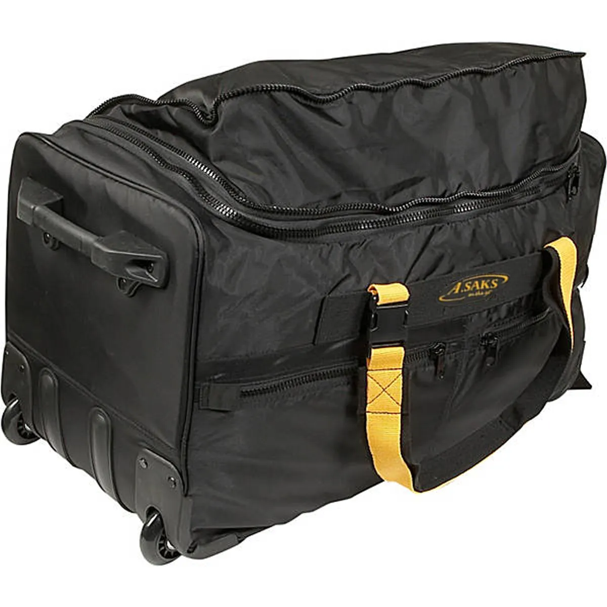 A.SAKS Rolling Trolley Duffel Bag 25-Inch Medium Check-In, Expandable with 2-Wheels and Telescoping Handle Bags  A. Saks