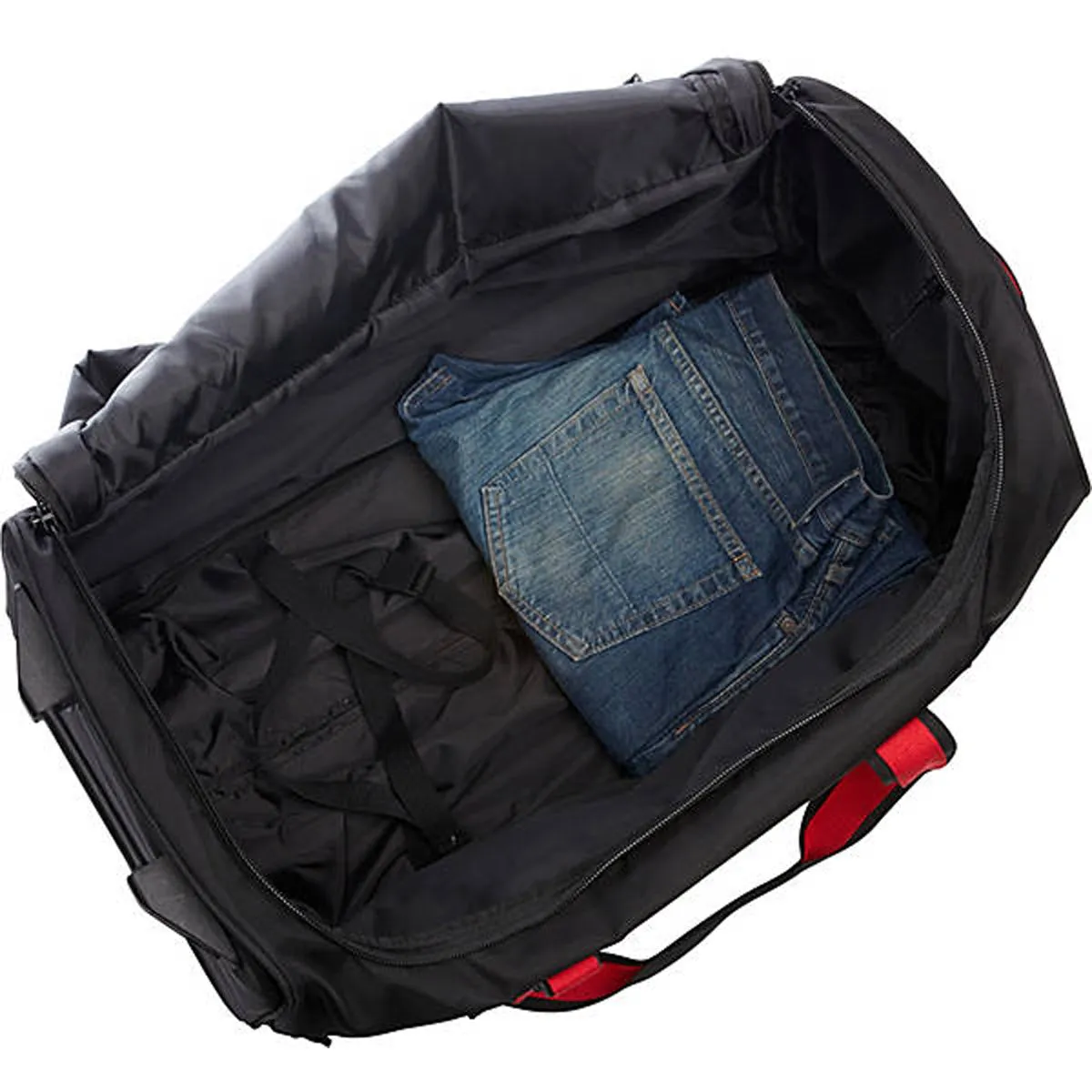 A.SAKS Rolling Trolley Duffel Bag 25-Inch Medium Check-In, Expandable with 2-Wheels and Telescoping Handle Bags  A. Saks