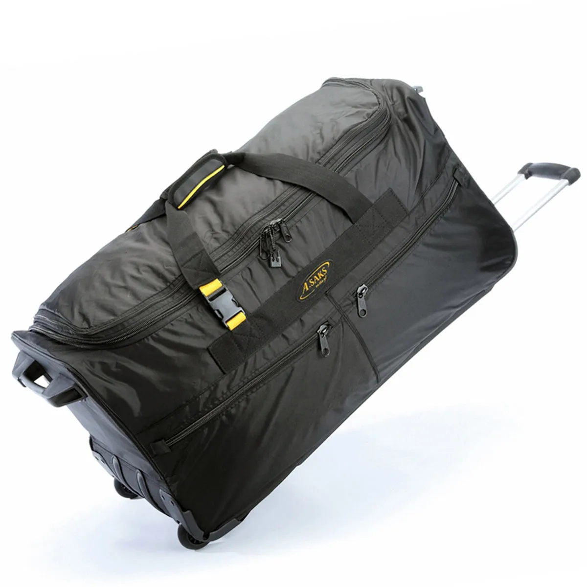 A.SAKS Rolling Trolley Duffel Bag 31-Inch Large Check-In, Expandable with 2-Wheels and Telescoping Handle Bags  A. Saks