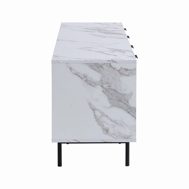 Aspen Oak and Marble Effect 150cm Wide TV Unit