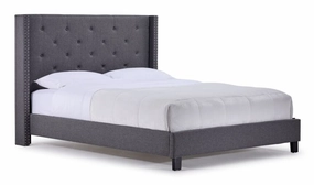 Audrey 3-Piece King Bed - Dark Grey