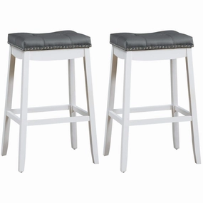 Backless Counter Stool with Footrest, Soft Seat Cushion kitchen towel, placemats