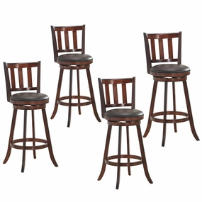 Bar Stools Set of 2 or 4, Counter Height Dining Chair, Fabric Upholstered 360 Degree Swivel kitchen towel, placemats