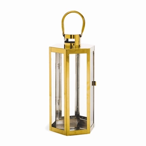 Baton Outdoor 16" Modern Stainless Steel Lantern outdoor party decor, BBQ set