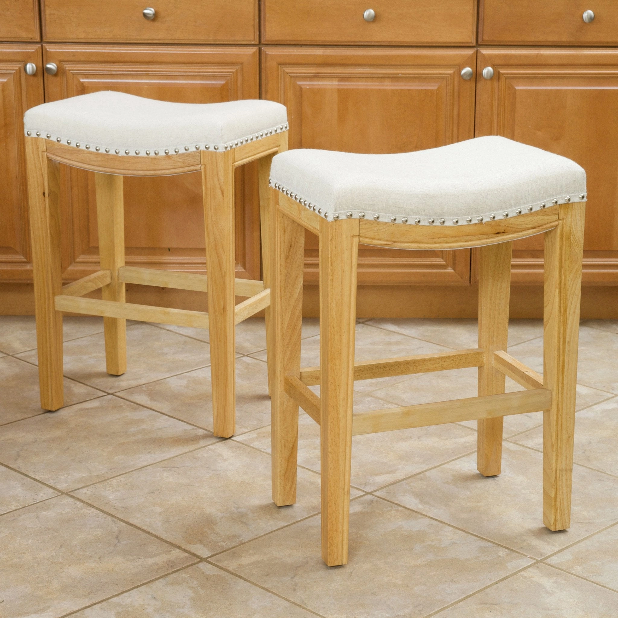 Beige Backless 26-Inch Counter Stools (Set of 2) - NH294732 kitchen accessories, table linens