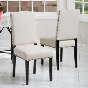 Beige Fabric Dining Chair (Set of 2) - NH566832 kitchen accessories, table linens