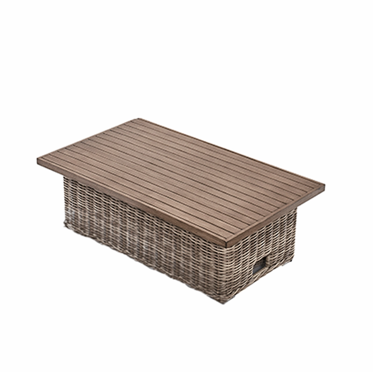 Bellagio Wicker Outdoor Rising Table, Natural