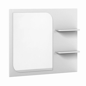 Bellmar 36" Vanity Mirror with Shelves - White