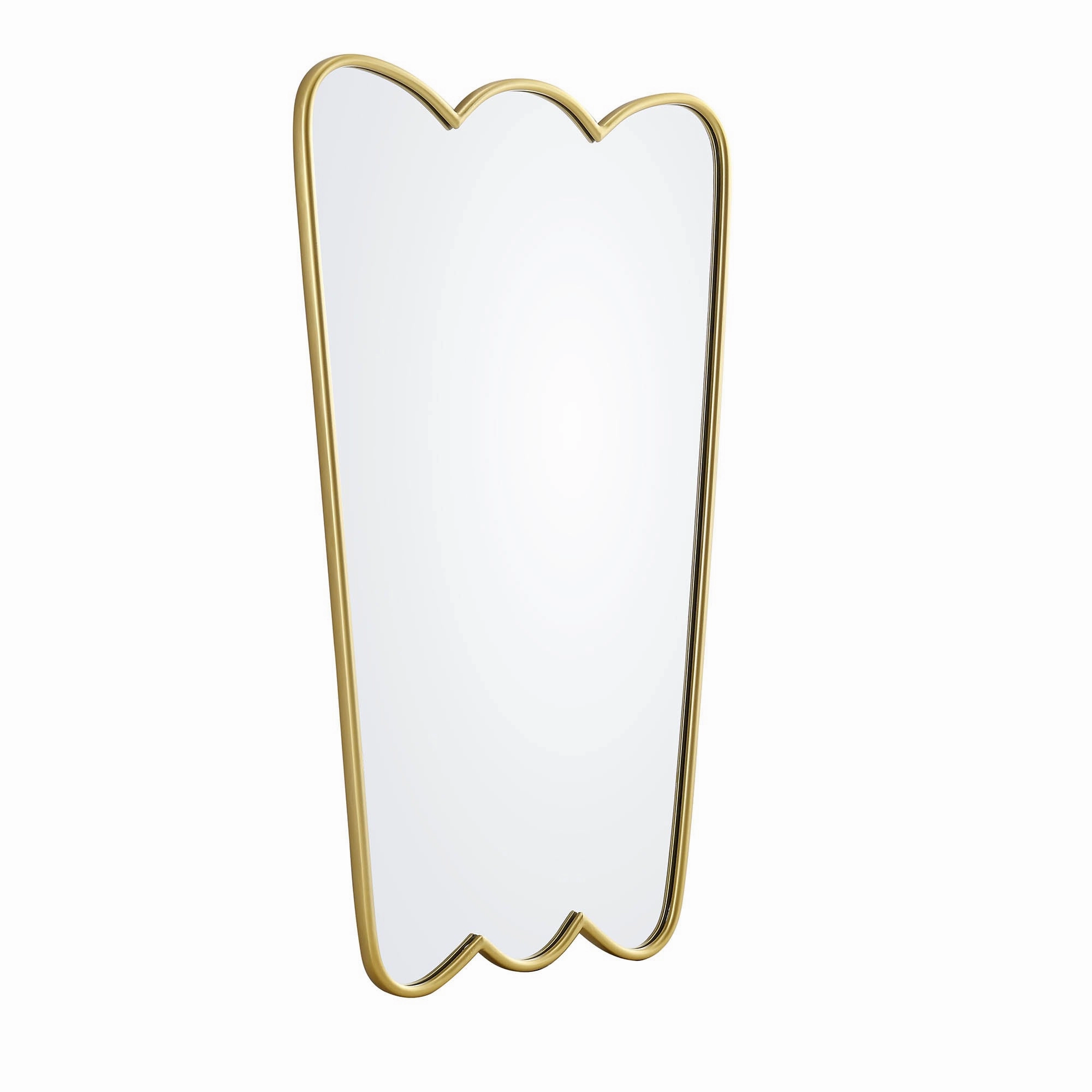 Berkeley Scalloped Edge Wall Mirror, Gold Effect