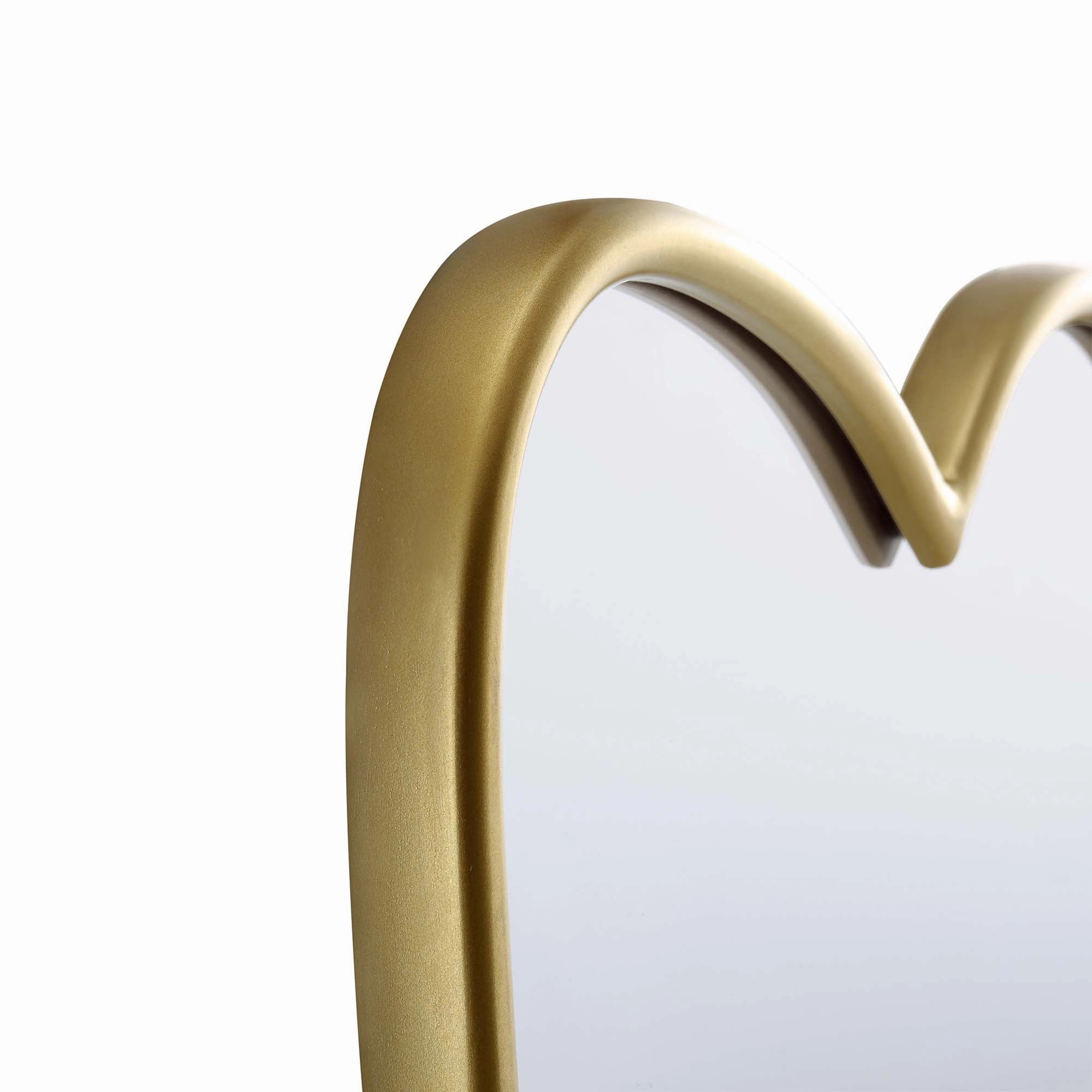 Berkeley Scalloped Edge Wall Mirror, Gold Effect
