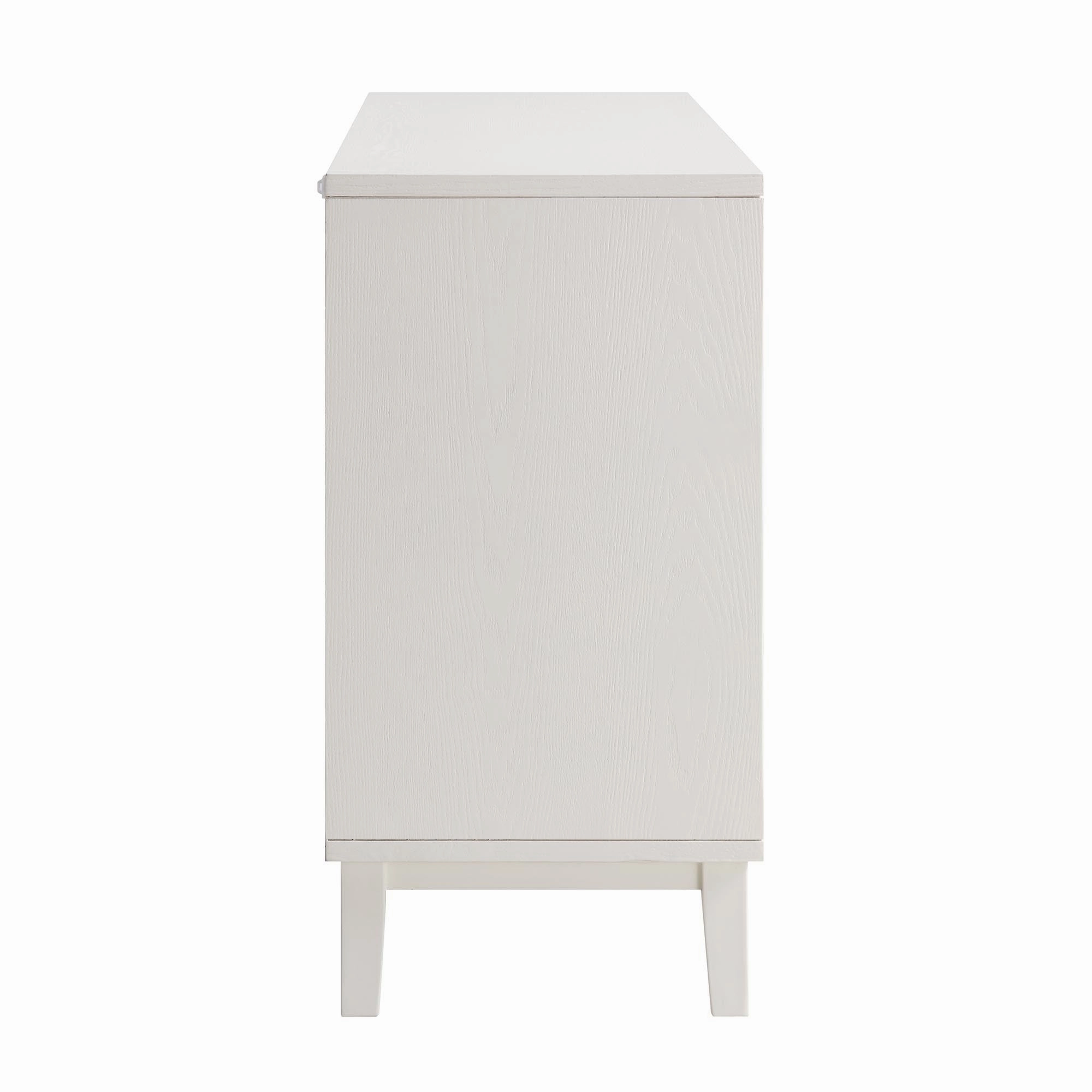 Bianca Chip Carved 6 Drawer Chest, Sand Beige & Ivory