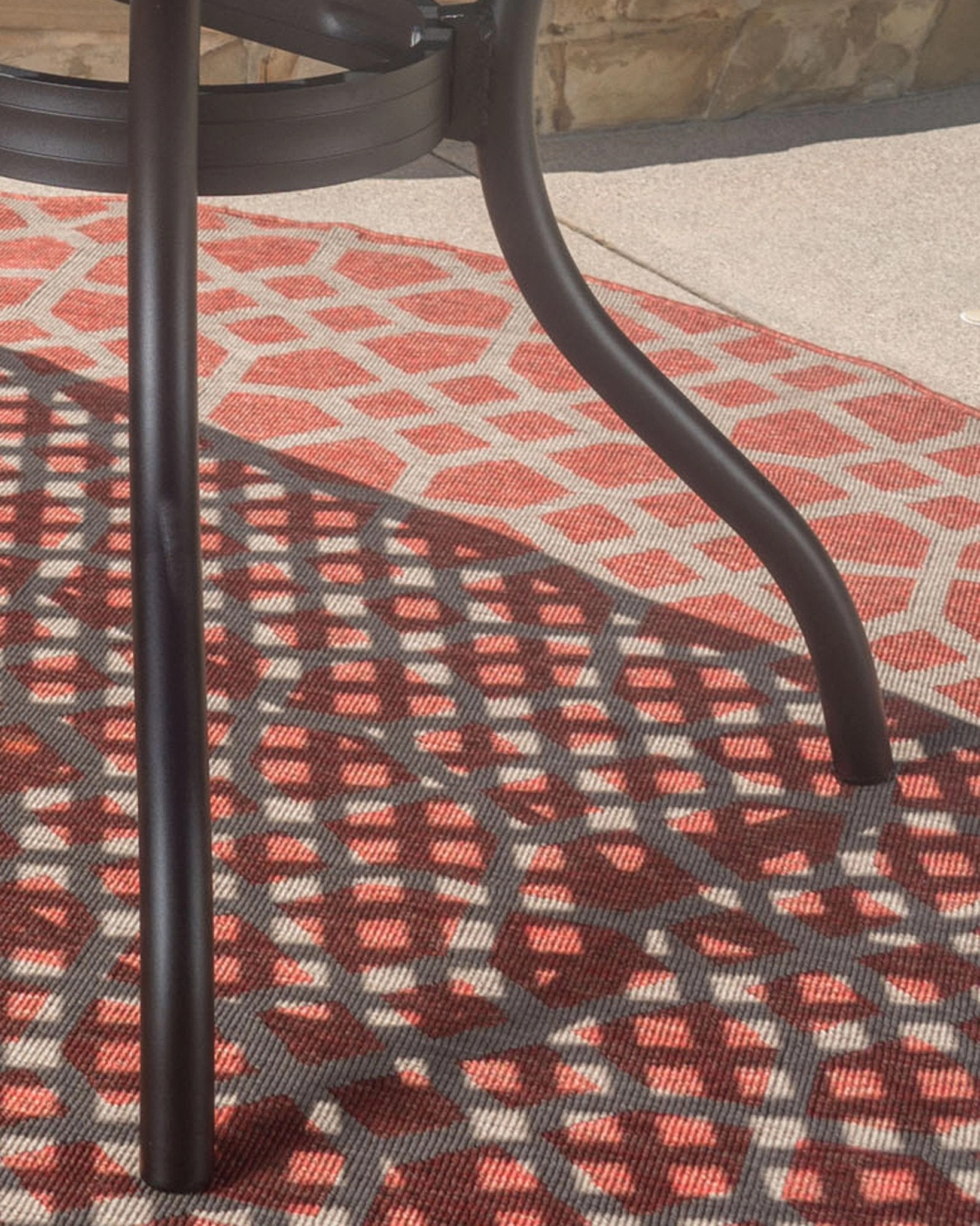 Black Sand Cast Aluminum Rectangle Table - NH215692
