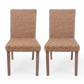 Boho Wicker Dining Chair (Set of 2) - NH346113 kitchen accessories, table linens