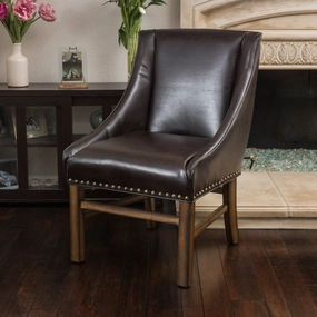 Bonded Leather Upholstered Dining Chair - NH755692 kitchen accessories, table linens