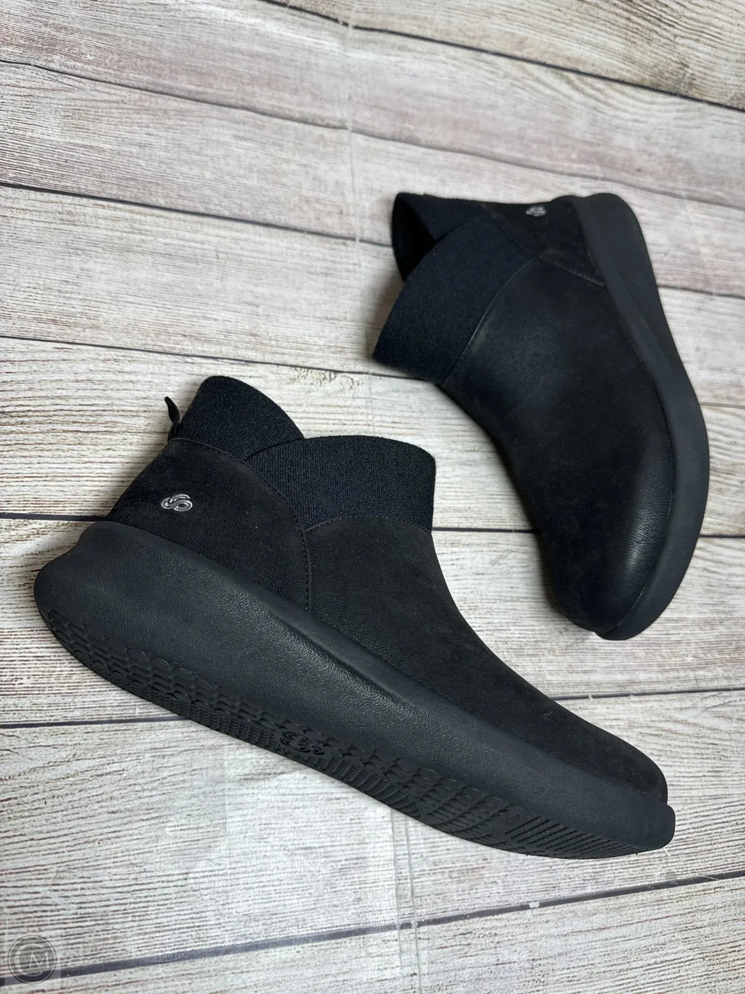 Boots Ankle Flats By Clarks In Black, Size: 7.5 clarks