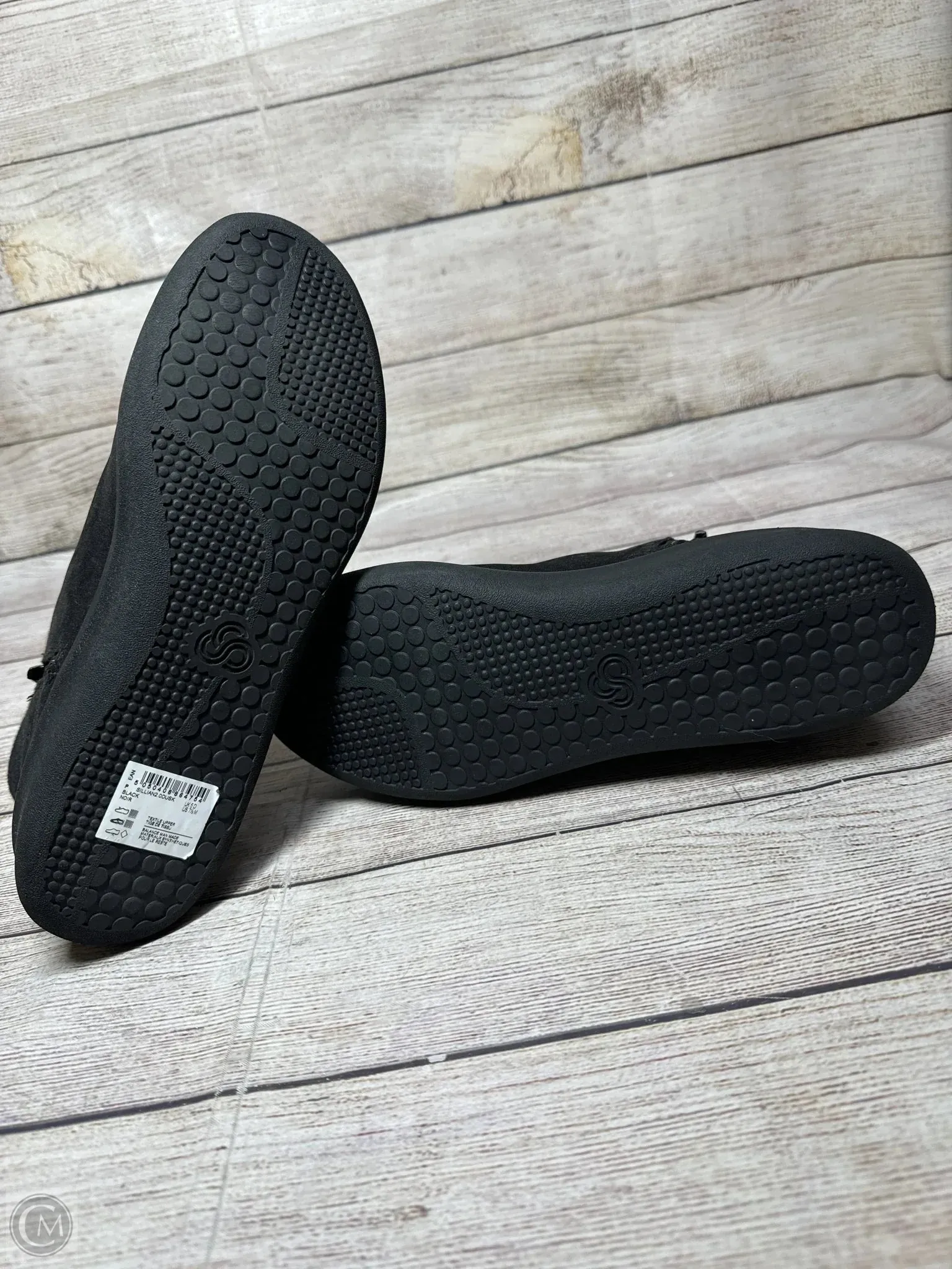 Boots Ankle Flats By Clarks In Black, Size: 7.5 clarks