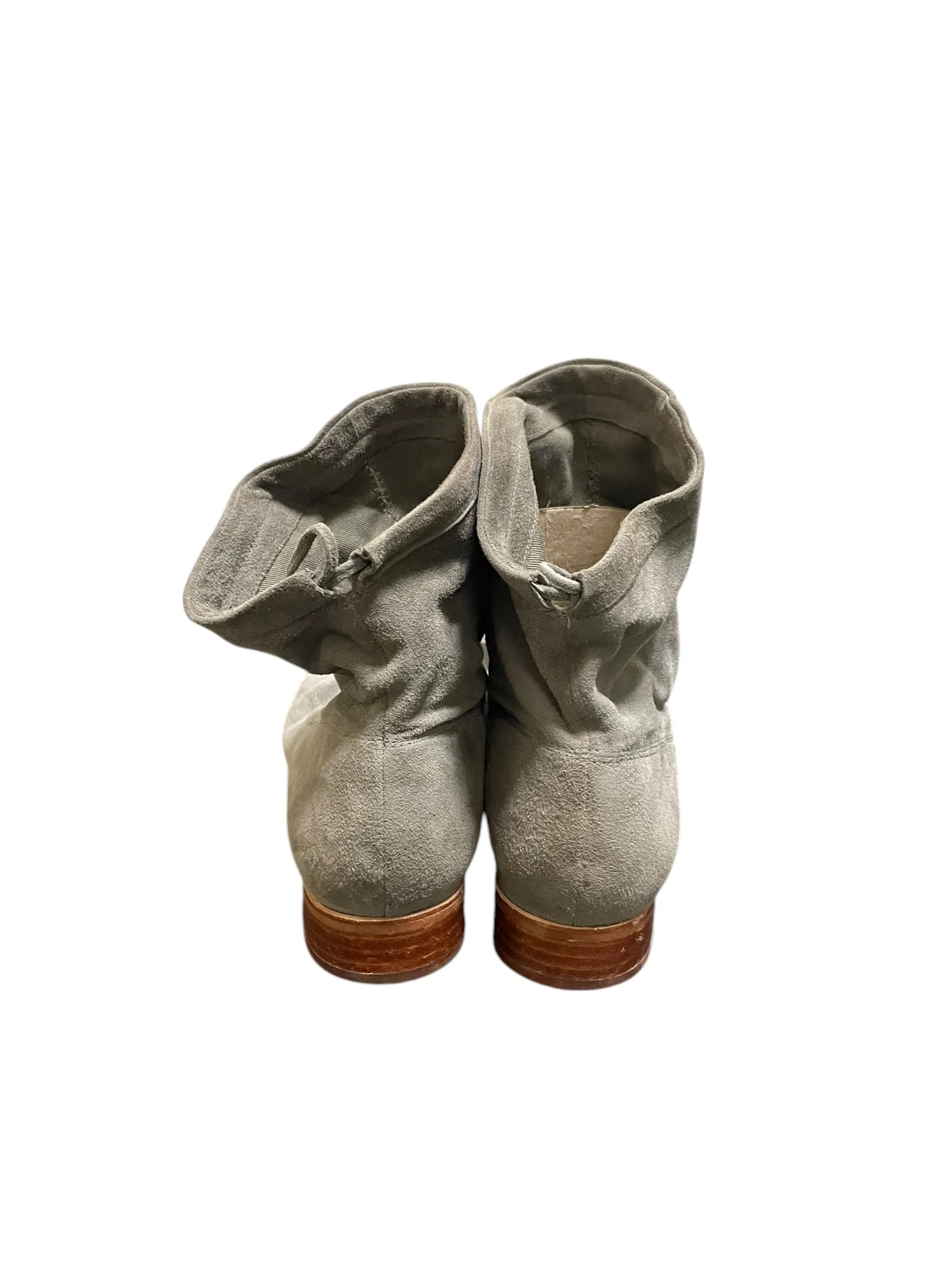 Boots Ankle Flats By Clarks In Grey, Size: 9.5 clarks