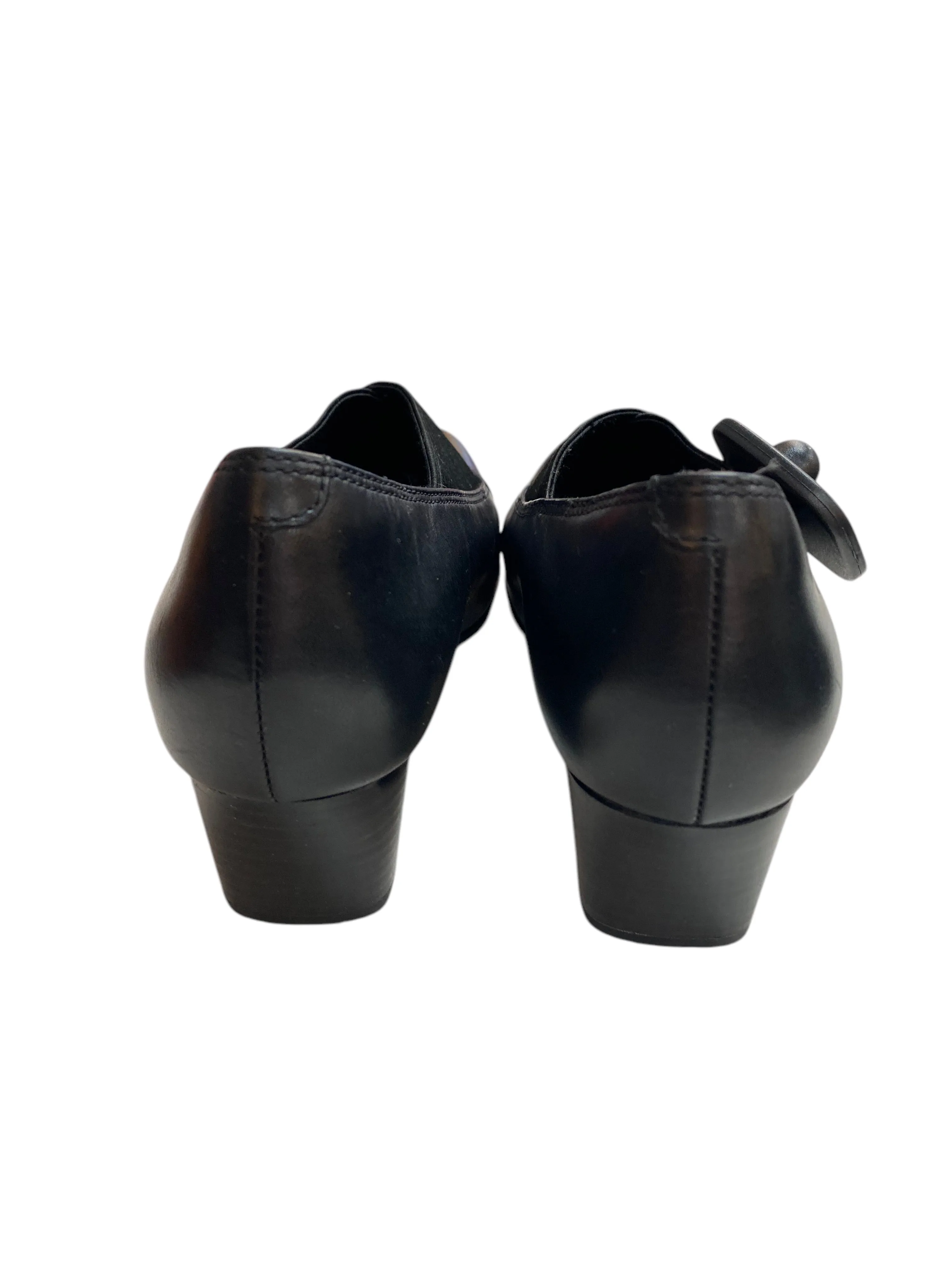 Boots Ankle Heels By Clarks In Black, Size:7 clarks