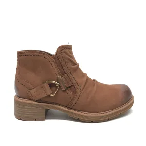 Boots Ankle Heels By Clarks In Brown, Size: 6 clarks