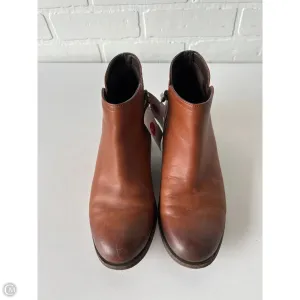 Boots Ankle Heels By Clarks In Brown, Size: 7 clarks