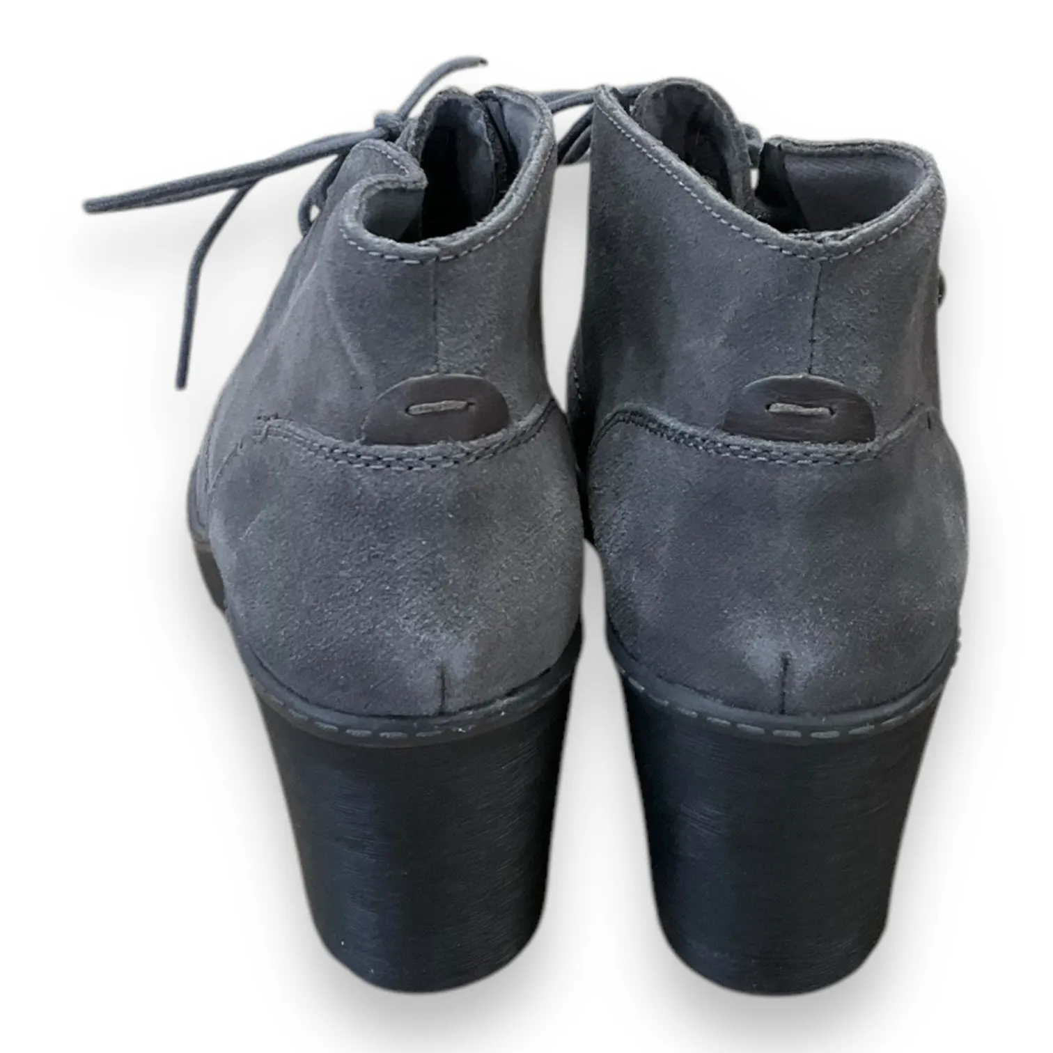 Boots Ankle Heels By Clarks In Grey, Size: 7 clarks
