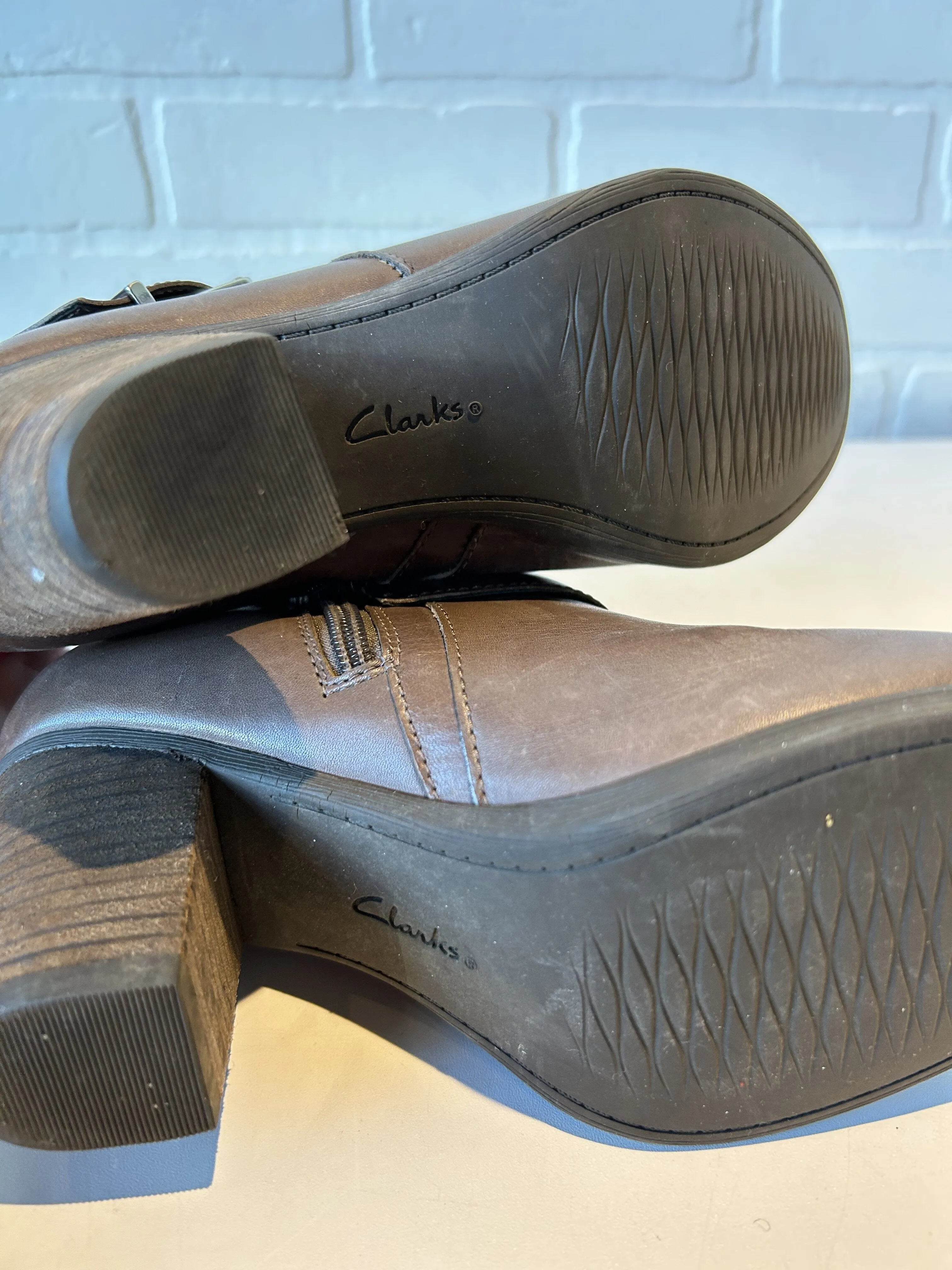Boots Ankle Heels By Clarks  Size: 6.5 clarks