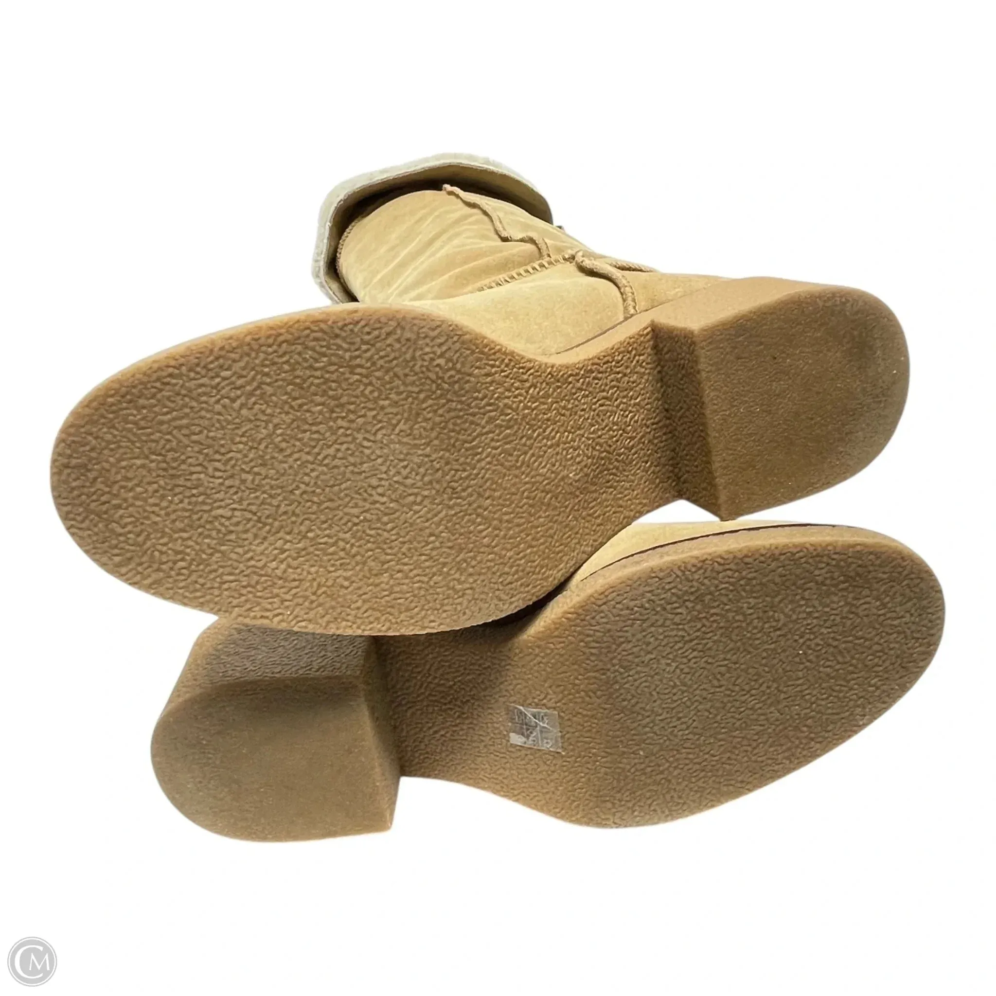 Boots Designer By Coach In Tan, Size: 7