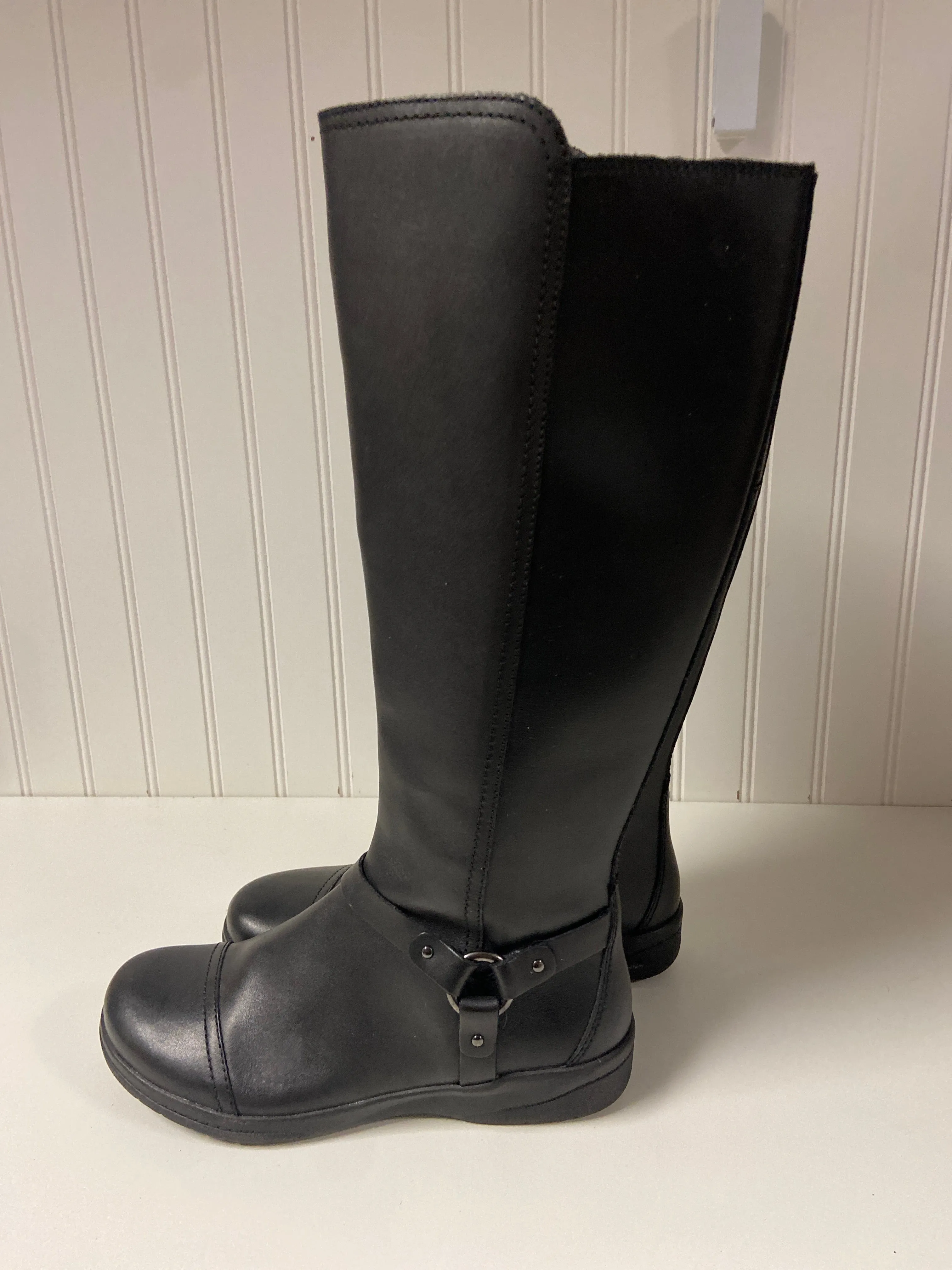 Boots Knee Flats By Clarks In Black, Size: 6.5 clarks